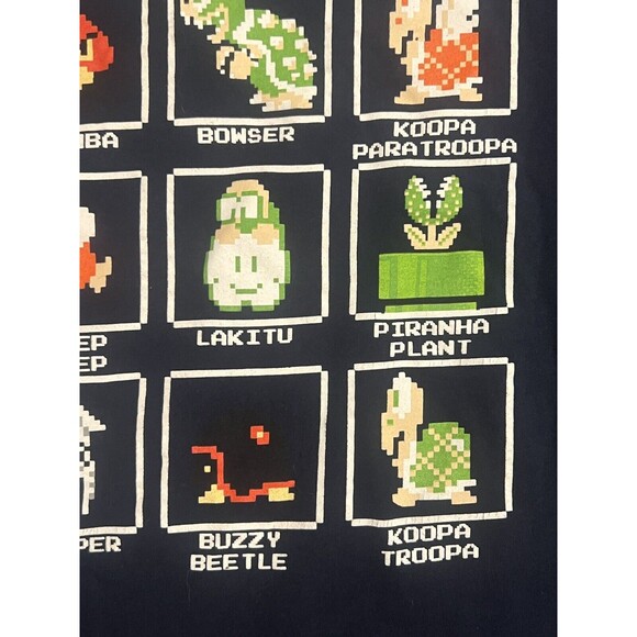 Super Mario Bros T-Shirt Tee Mens Nintendo Luigi Peach Toad Characters 8 Bit 3X - Picture 9 of 14
